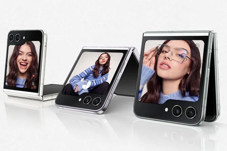 Con el Samsung Z Flip 5 usa la cámara trasera para selfis 
