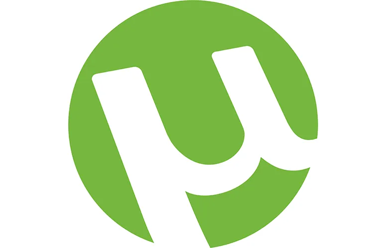 Aplicaciones para descargar música, uTorrent Logo fondo blanco