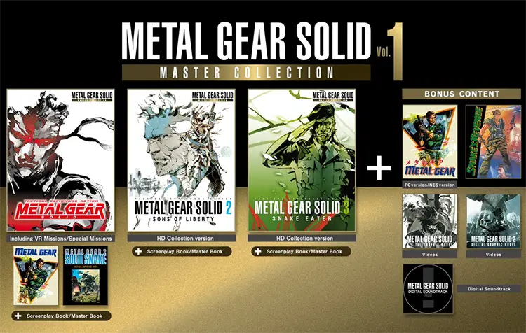 Metal Gear Solid Master Collection Vol. 1 juegos de octubre de 2023