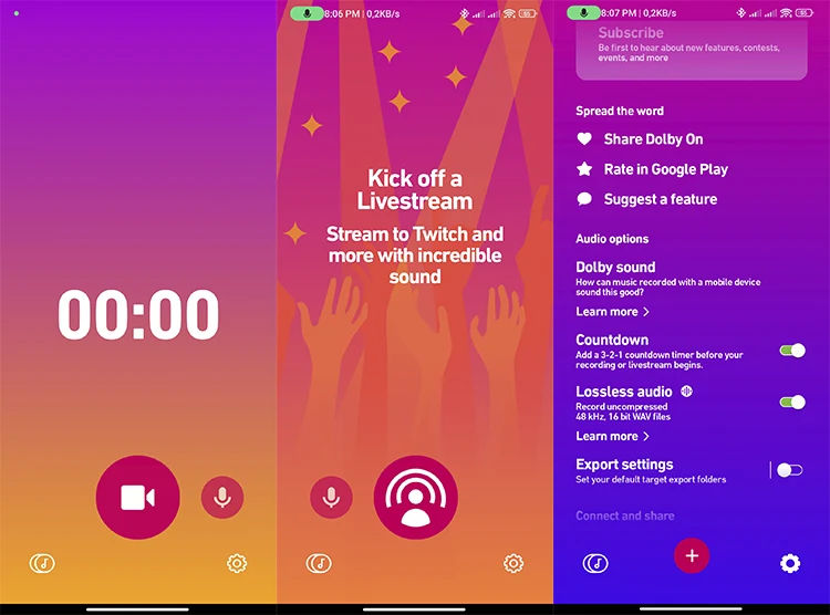 Dolby On Grabadora de Audio en Android e iOS