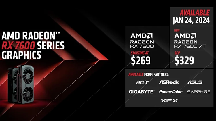 AMD RX 7600 XT Precio y Fecha de Lanzamiento