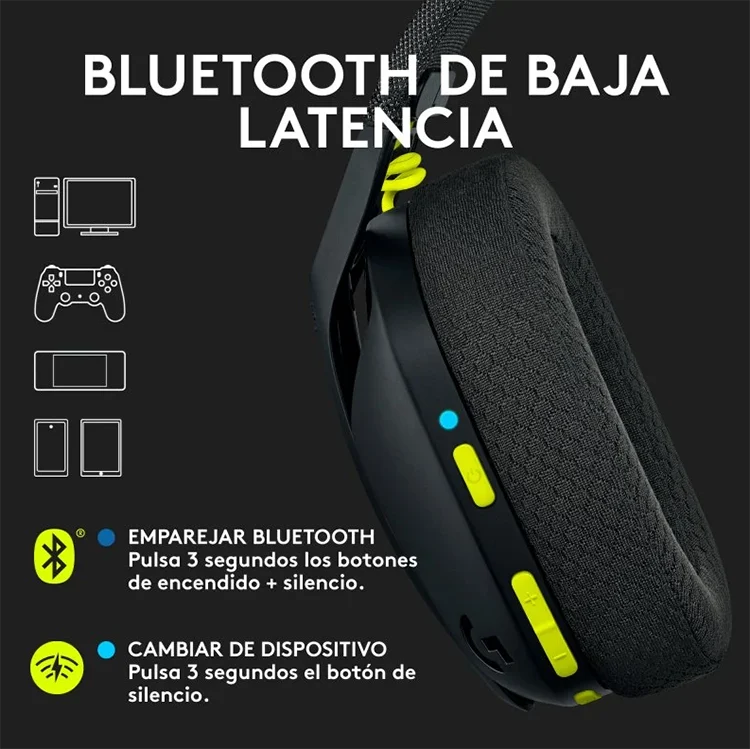 Logitech G435 Conexión por Bluetooth